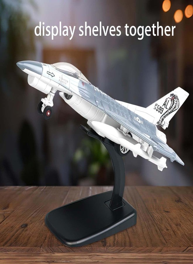 Lynkaye F-16 Fighting Falcon Thunderbirds Model Army Air Force Military Airplane Model Kit with Fun Lights and Sounds, Suitable for Military Enthusiasts to Acquire. (Grey White) - Image 3
